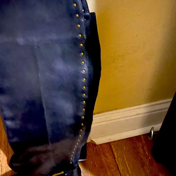 Black and Gold Studded Flat Heeled Boots! It’s a New Year & a New You Sale! - Picture 2 of 4